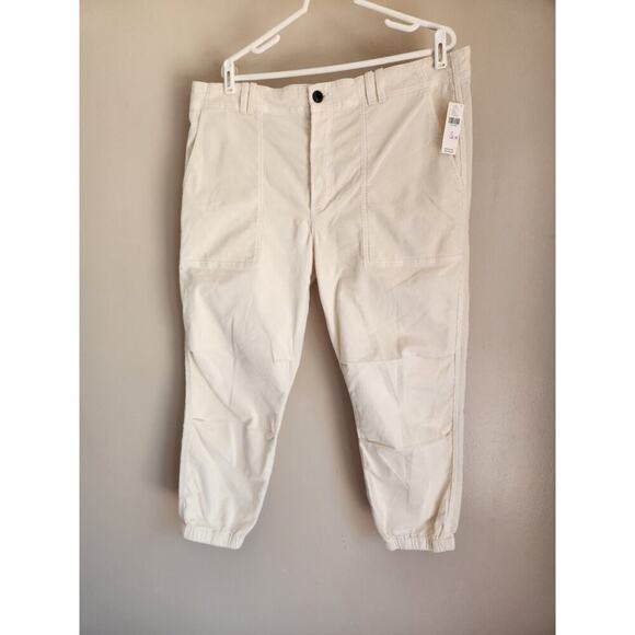 NWT Citizens of Humanity Agni Mid-Rise Utility Corduroy Pants Sz 34 White #8C414 - Picture 2 of 14